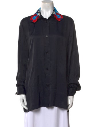 Jil Sander Long Sleeve Button-Up Top