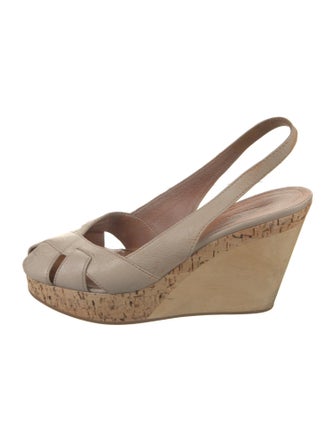 Jil Sander Leather Slingback Pumps