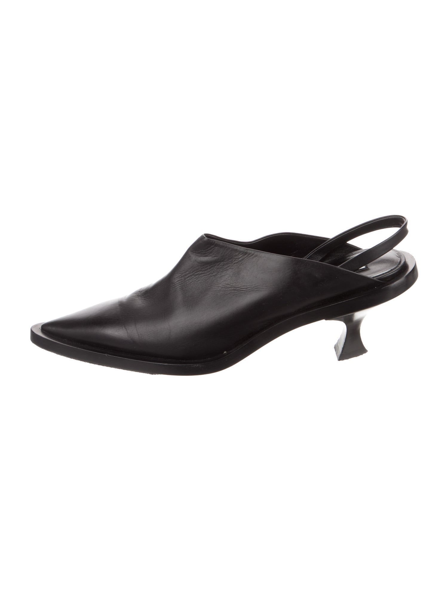 Jil Sander Leather Slingback Pumps