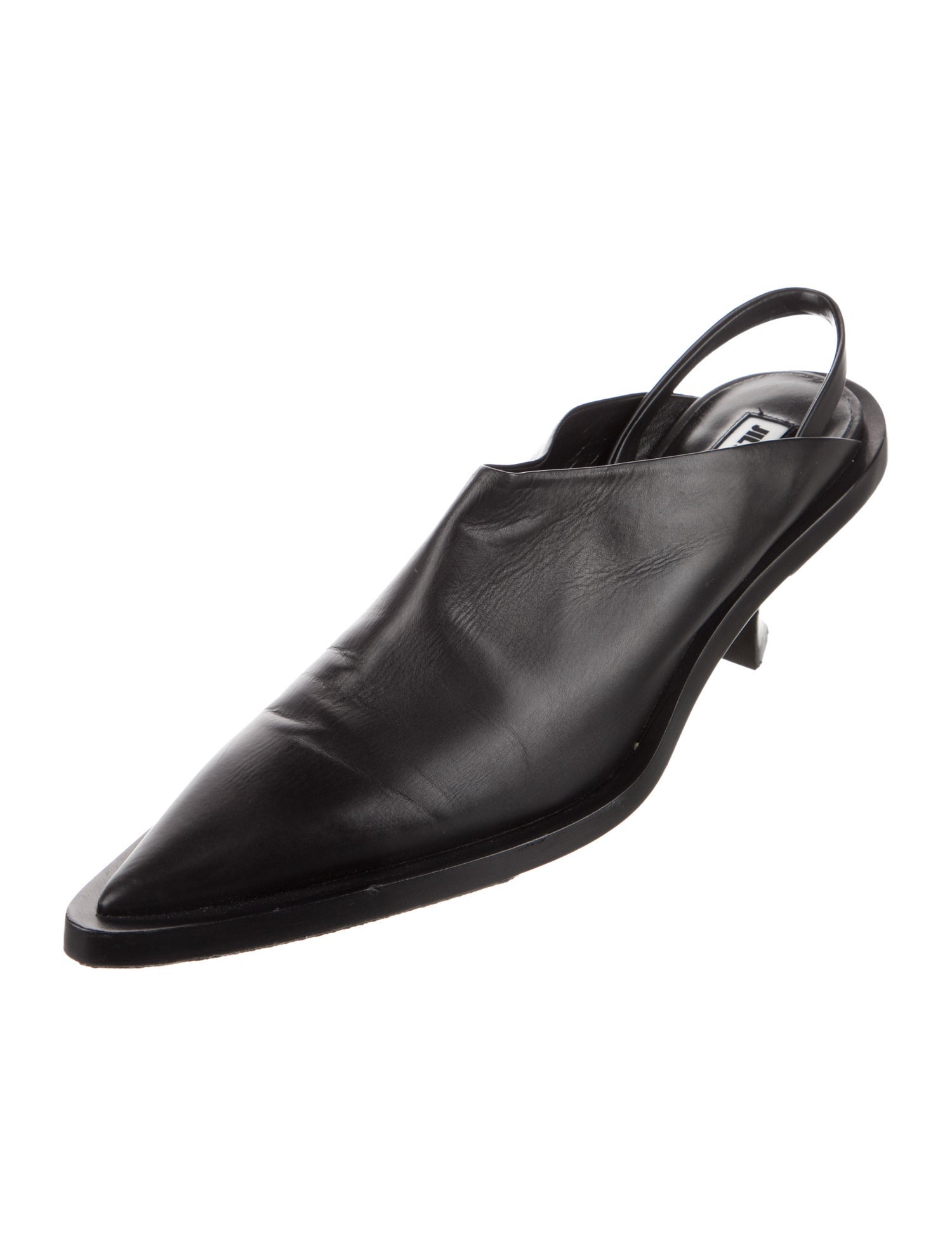 Jil Sander Leather Slingback Pumps