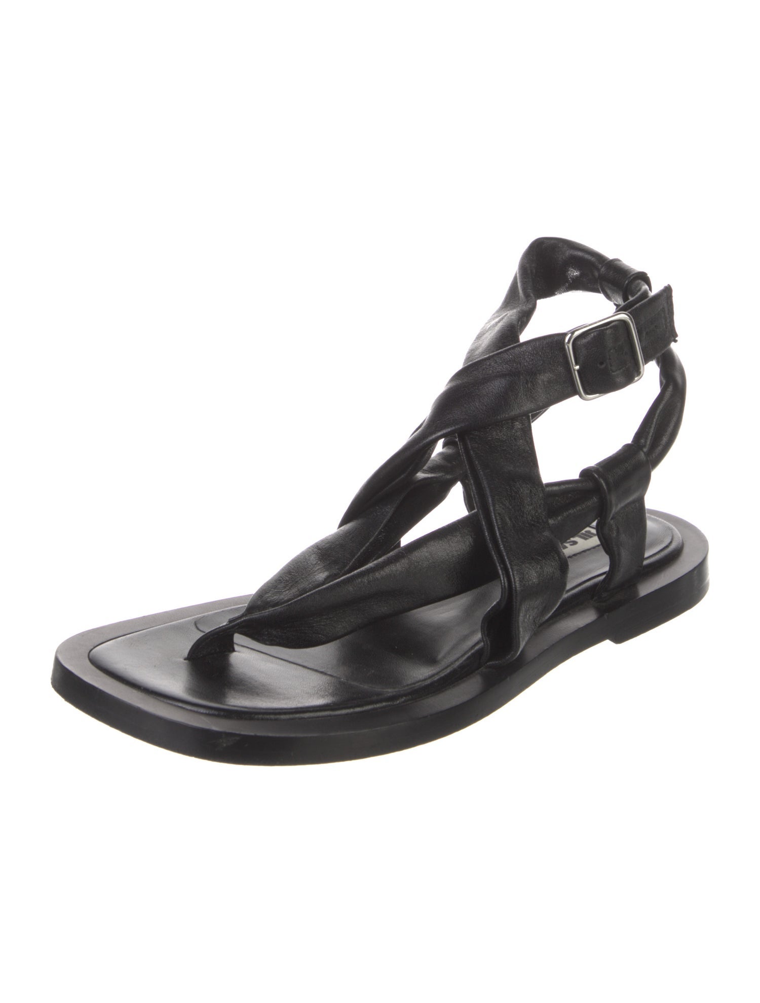 Jil Sander Leather Slingback Sandals