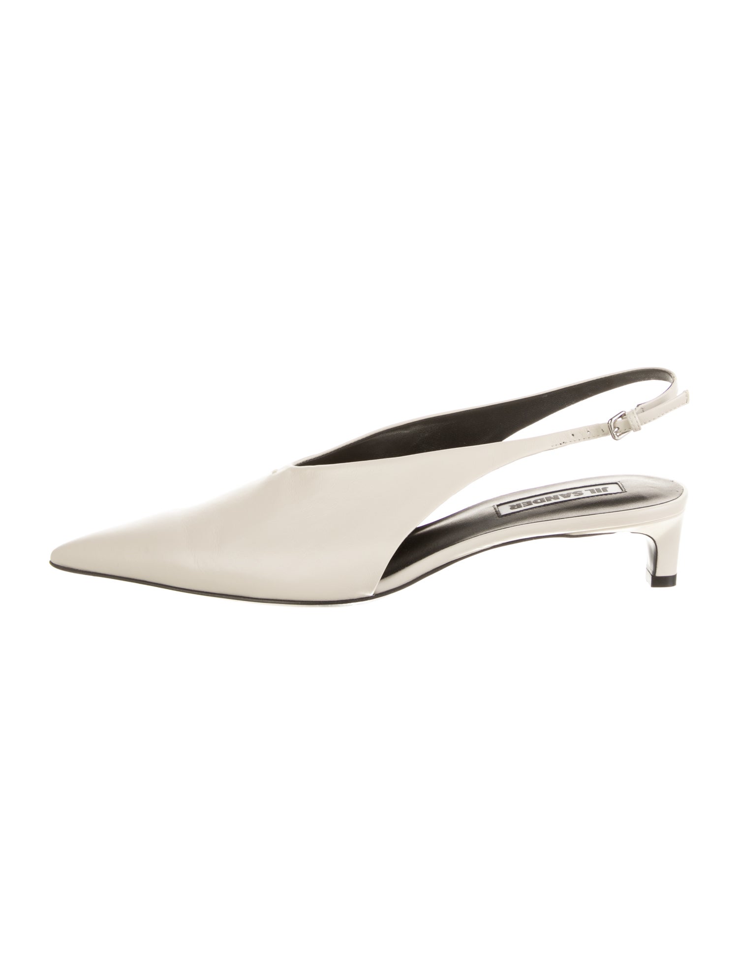 Jil Sander Leather Slingback Pumps