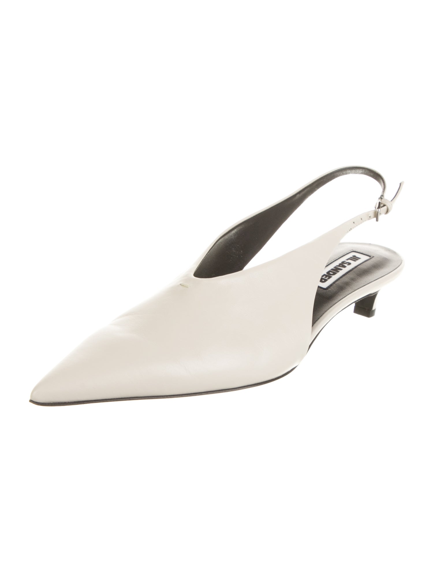 Jil Sander Leather Slingback Pumps