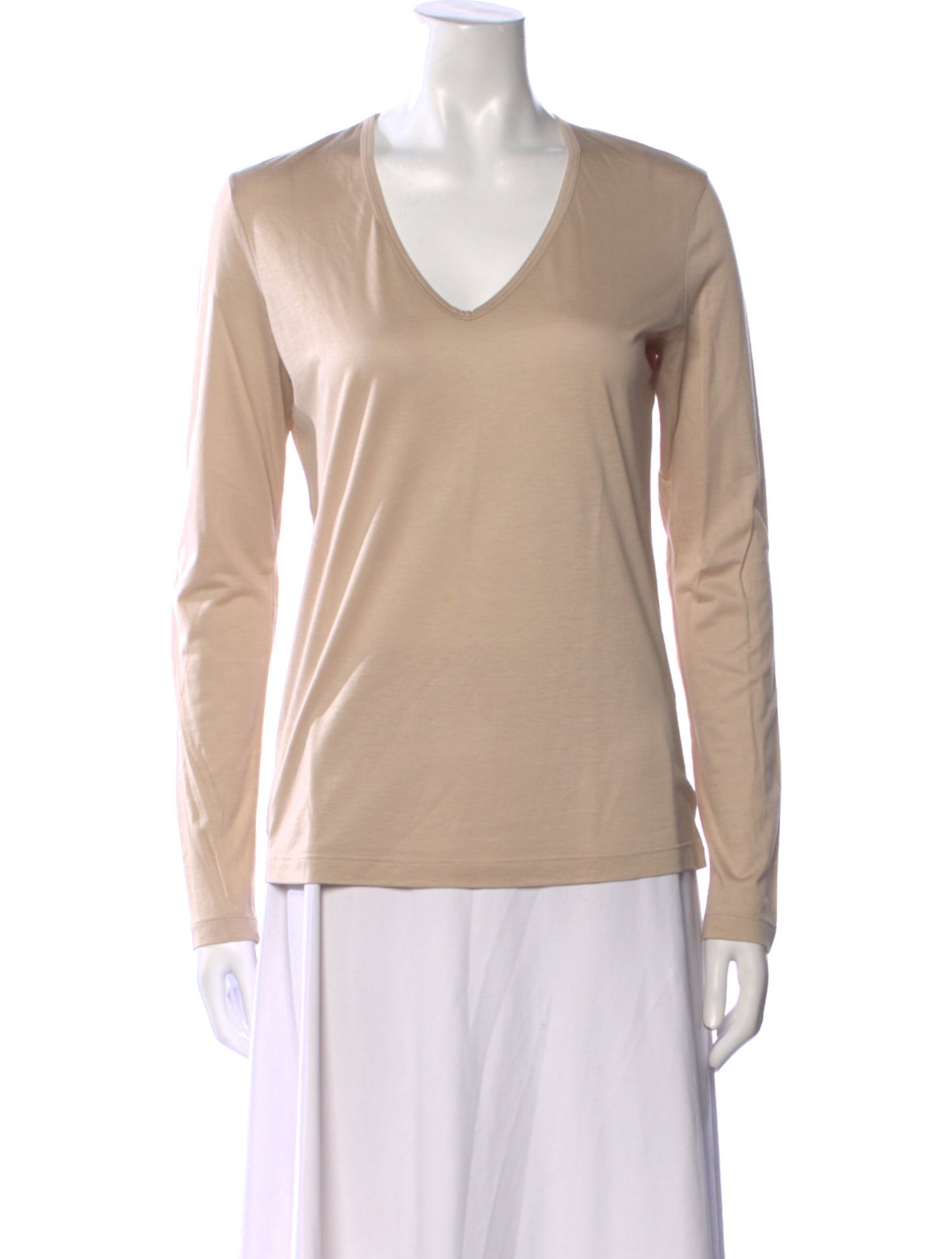 Jil Sander V-Neck Long Sleeve Top