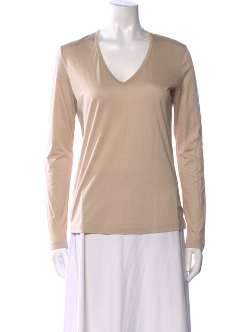 Jil Sander V-Neck Long Sleeve Top