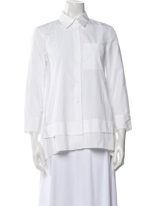Jil Sander Three-Quarter Sleeve Button-Up Top