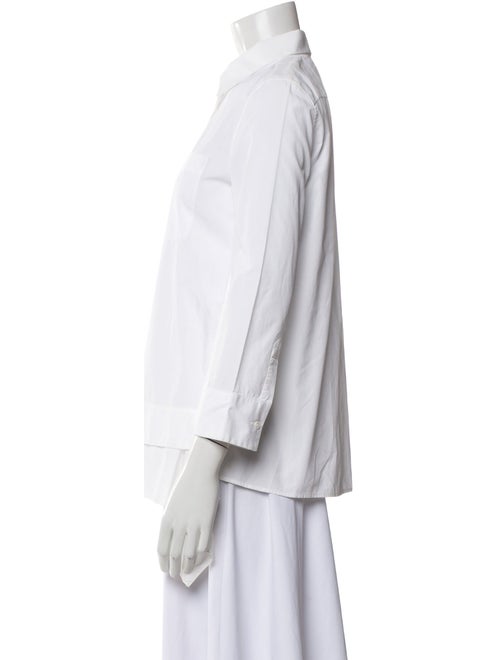 Jil Sander Three-Quarter Sleeve Button-Up Top