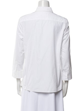 Jil Sander Three-Quarter Sleeve Button-Up Top