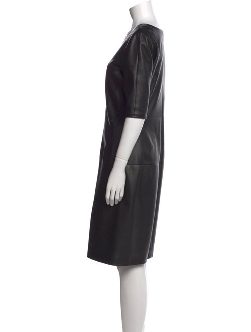 Jil Sander Leather Knee-Length Dress