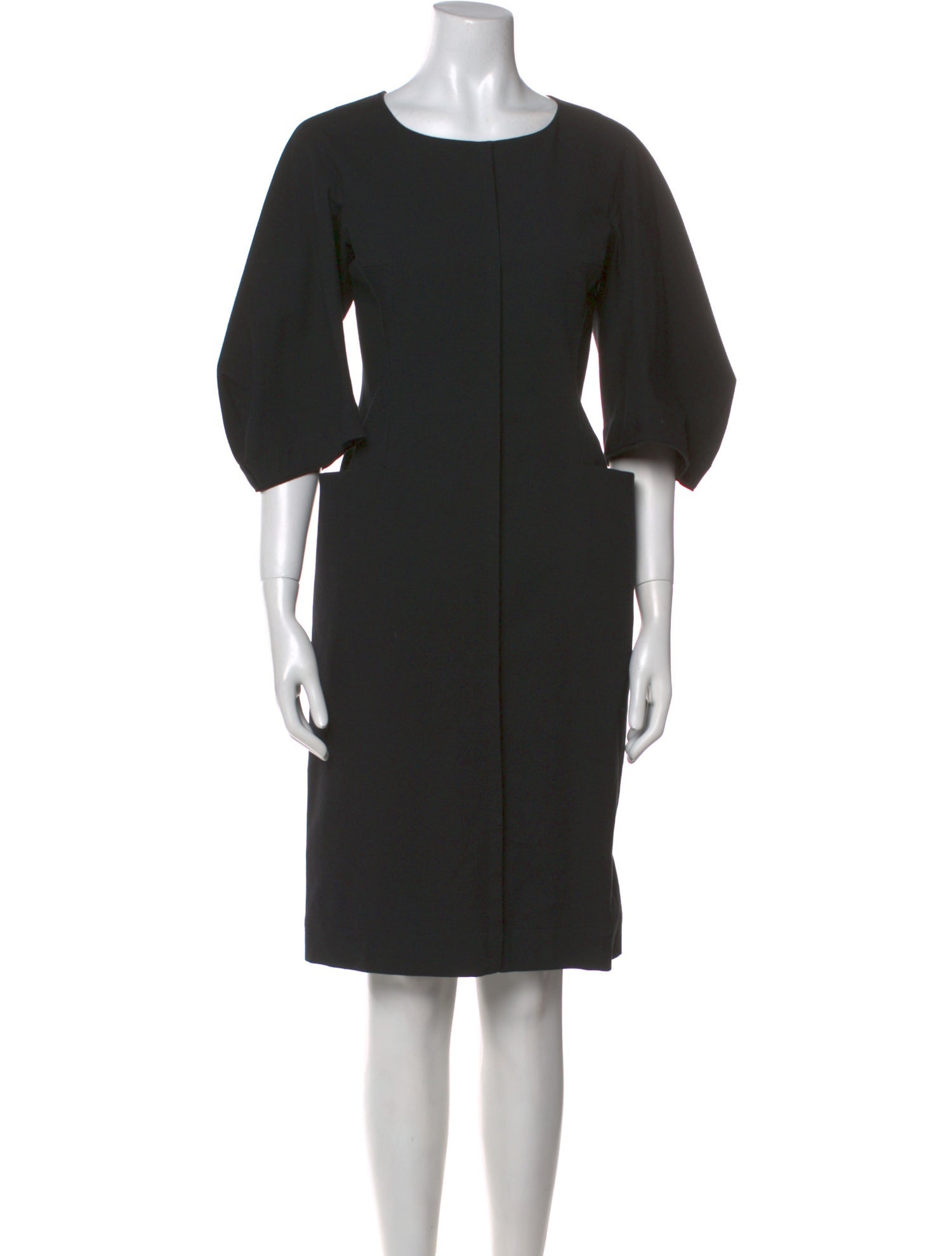 Jil Sander Crew Neck Knee-Length Dress