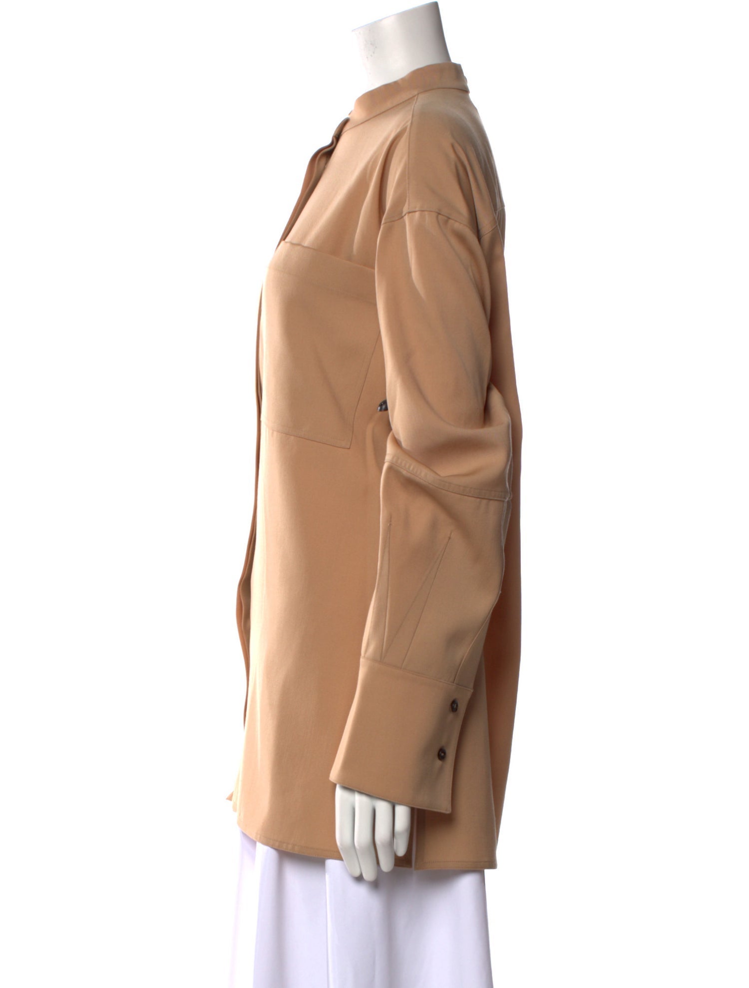 Jil Sander Virgin Wool Mock Neck Sweatshirt