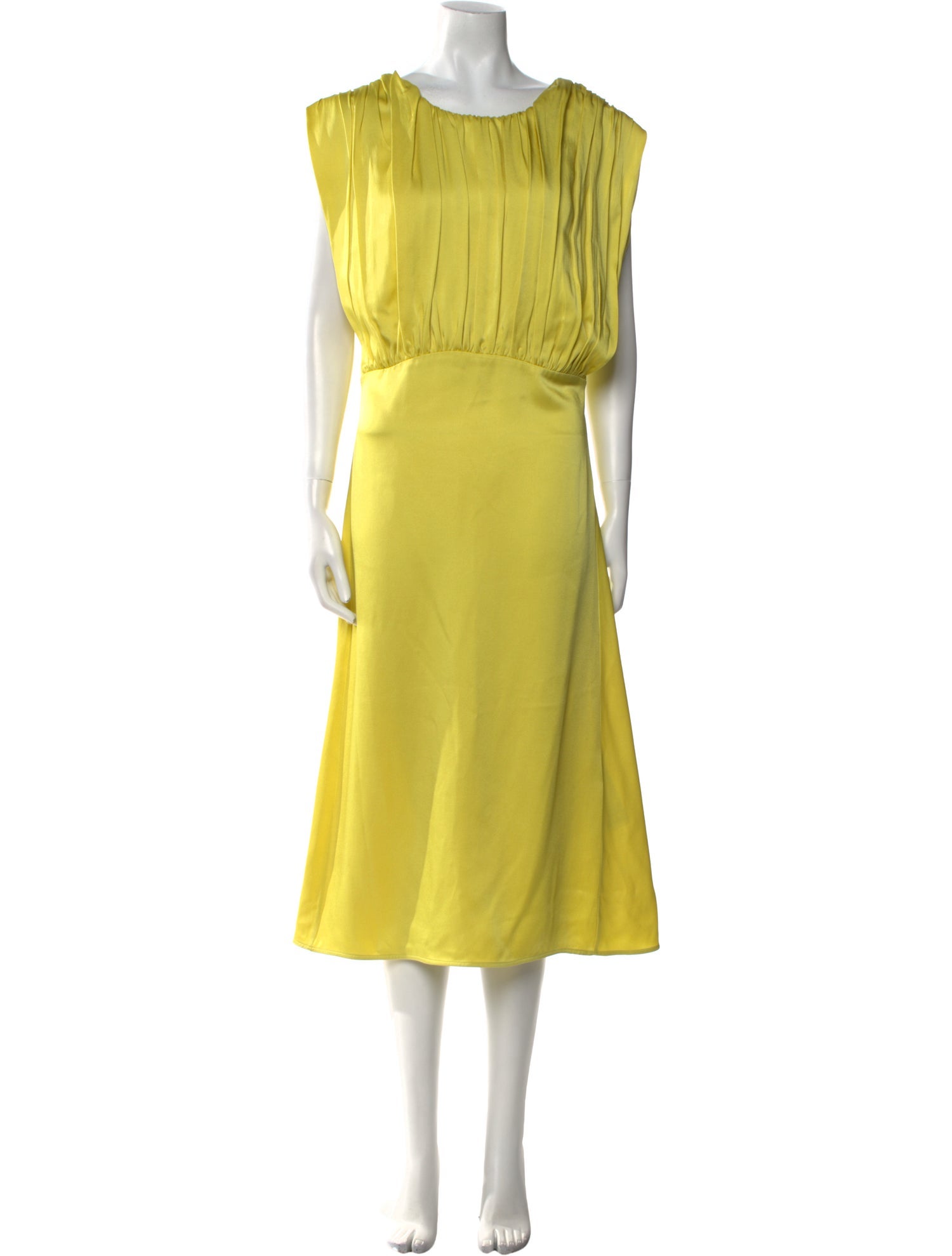 Jil Sander Crew Neck Midi Length Dress