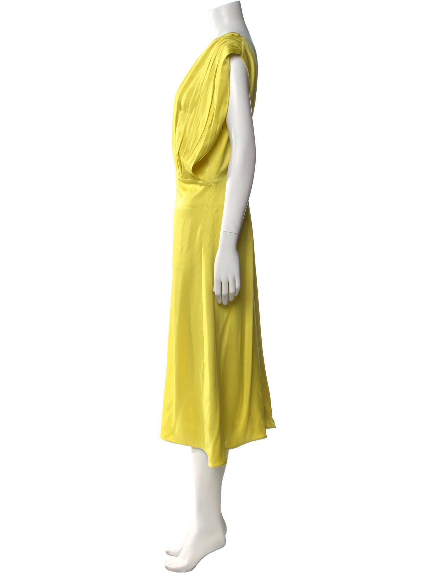 Jil Sander Crew Neck Midi Length Dress