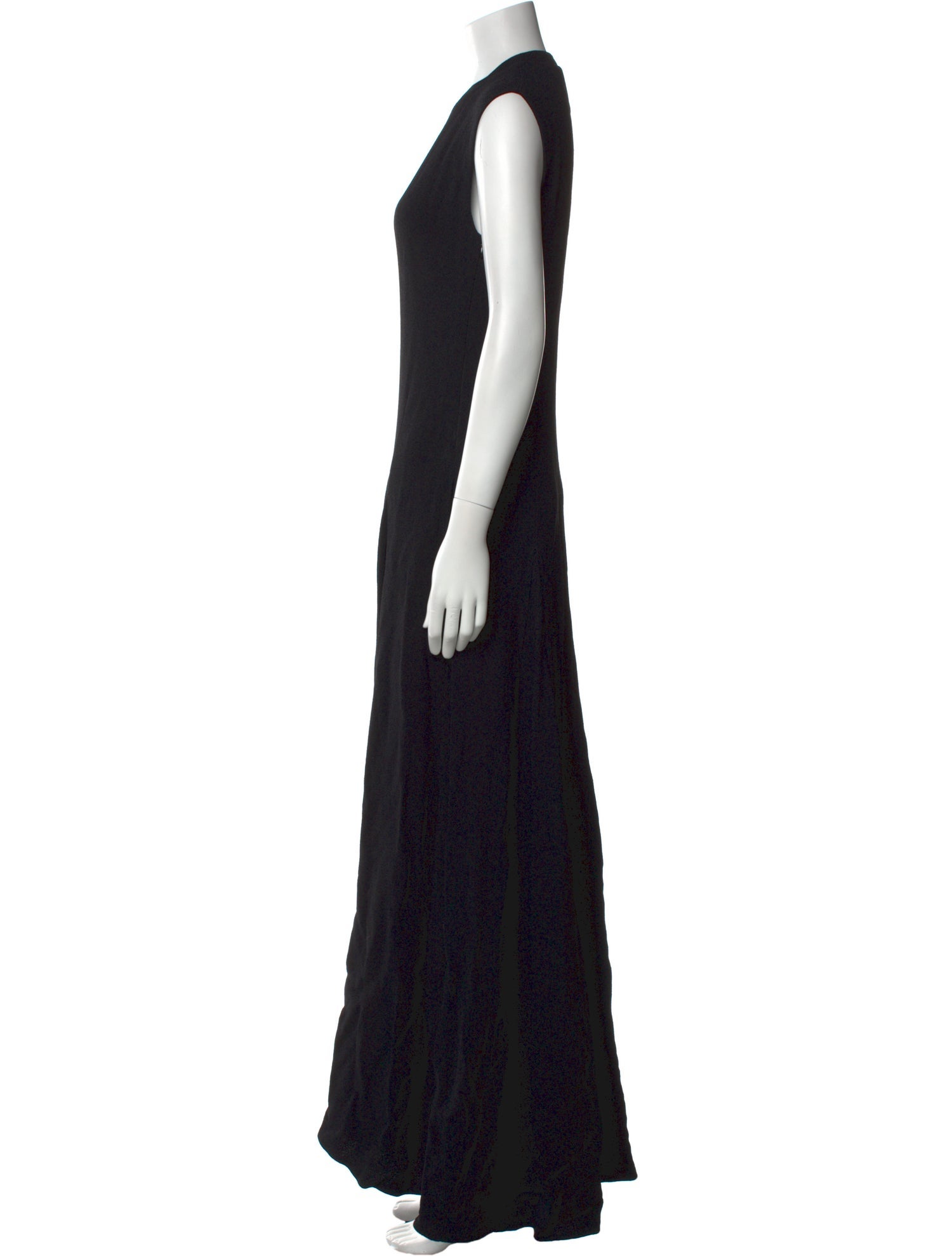 Jil Sander V-Neck Long Dress
