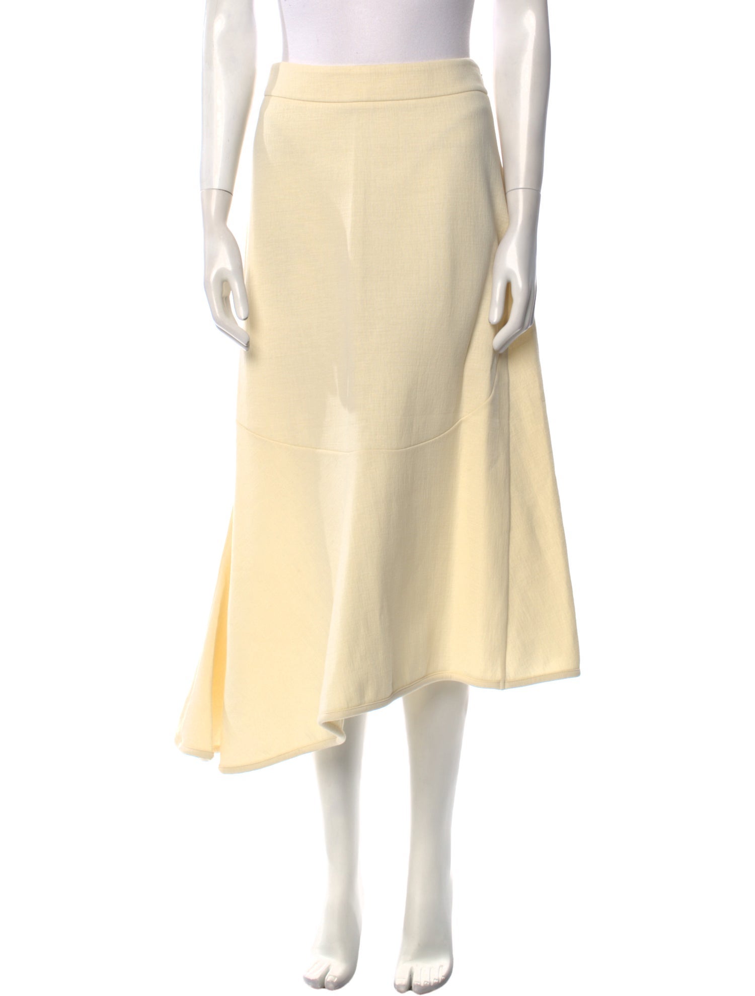 Jil Sander Wool Midi Length Skirt