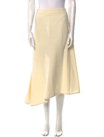 Jil Sander Wool Midi Length Skirt
