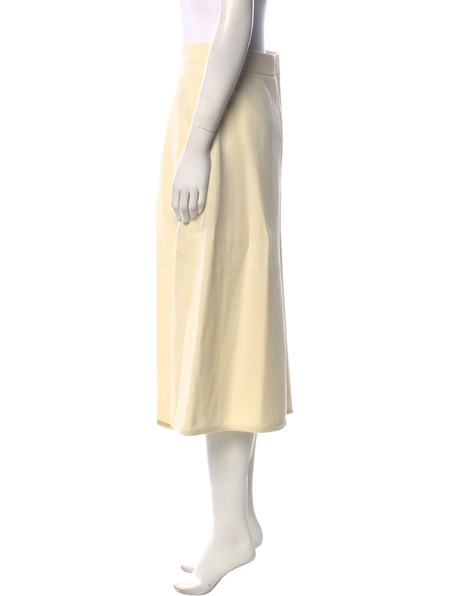 Jil Sander Wool Midi Length Skirt