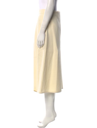 Jil Sander Wool Midi Length Skirt
