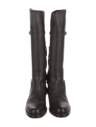 Jil Sander Leather Riding Boots