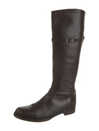 Jil Sander Leather Riding Boots
