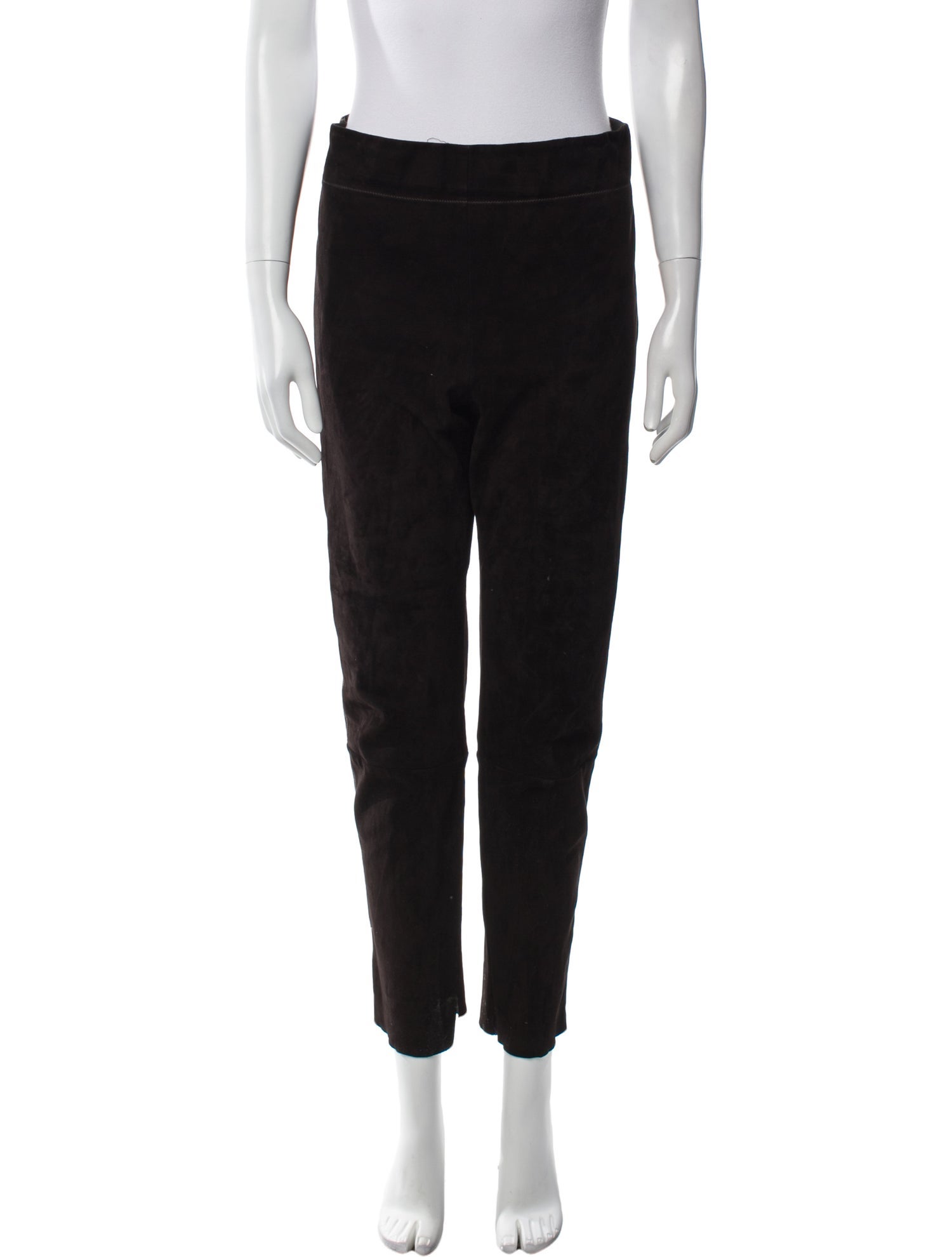 Jil Sander Lamb Leather Skinny Leg Pants