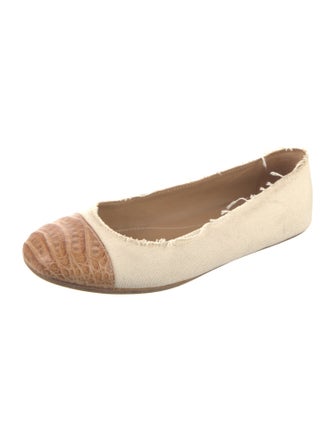 Jil Sander Colorblock Pattern Ballet Flats