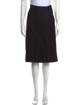 Jil Sander Virgin Wool Knee-Length Skirt