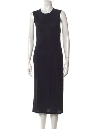 Jil Sander Crew Neck Midi Length Dress