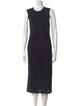 Jil Sander Crew Neck Midi Length Dress
