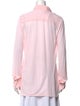 Jil Sander Silk Long Sleeve Button-Up Top