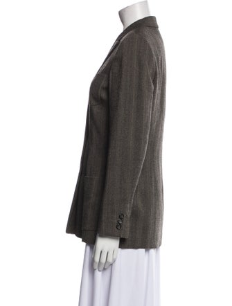 Jil Sander Wool Striped Blazer
