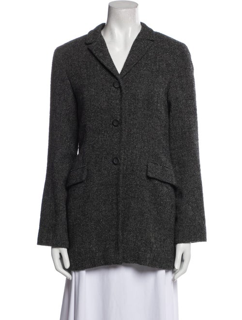 Jil Sander Wool Tweed Pattern Blazer