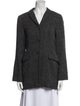 Jil Sander Wool Tweed Pattern Blazer