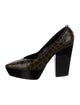 Jil Sander Patent Leather Animal Print Pumps