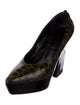 Jil Sander Patent Leather Animal Print Pumps