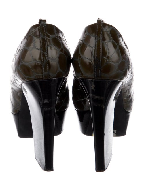 Jil Sander Patent Leather Animal Print Pumps