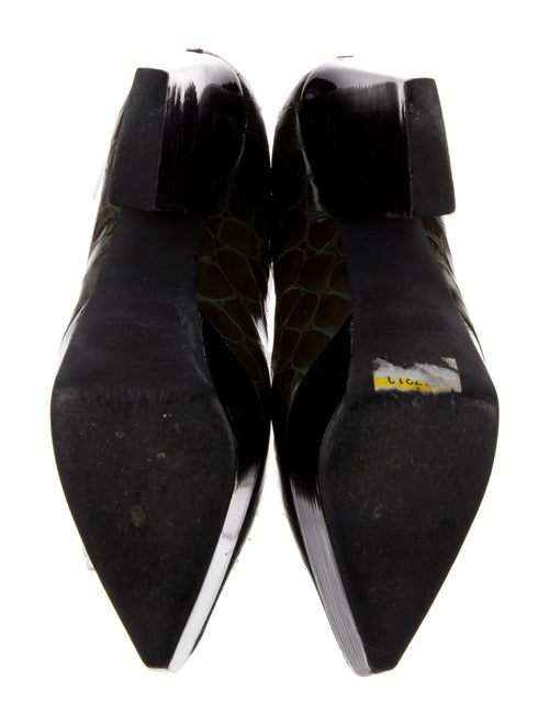 Jil Sander Patent Leather Animal Print Pumps