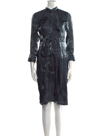 Jil Sander Mock Neck Knee-Length Dress