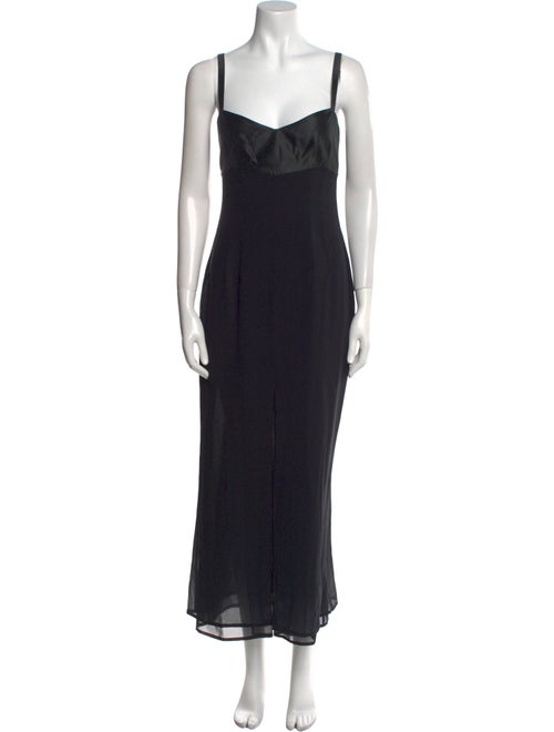 Jil Sander Square Neckline Long Dress