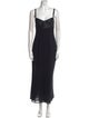 Jil Sander Square Neckline Long Dress
