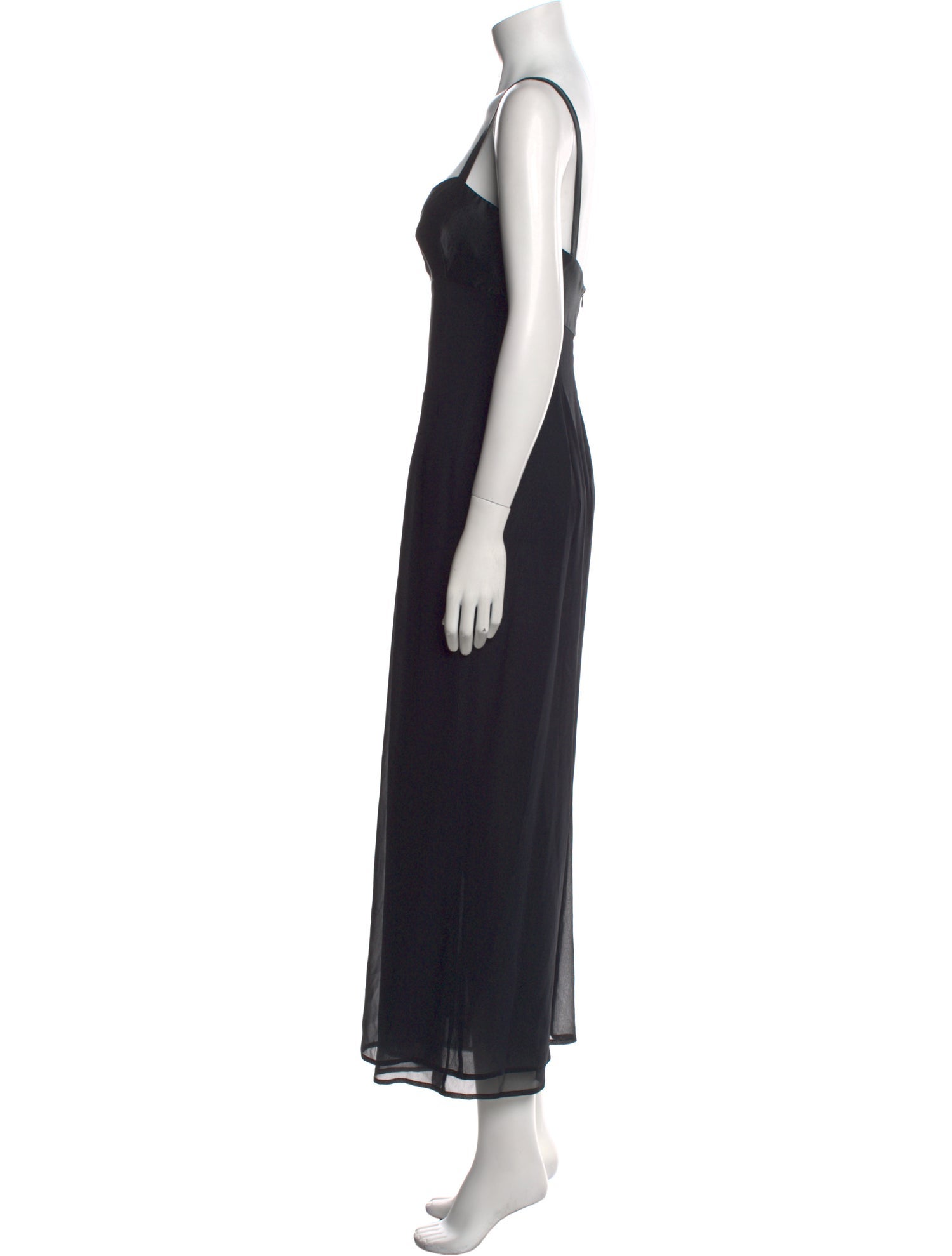 Jil Sander Square Neckline Long Dress