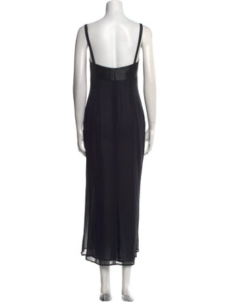 Jil Sander Square Neckline Long Dress