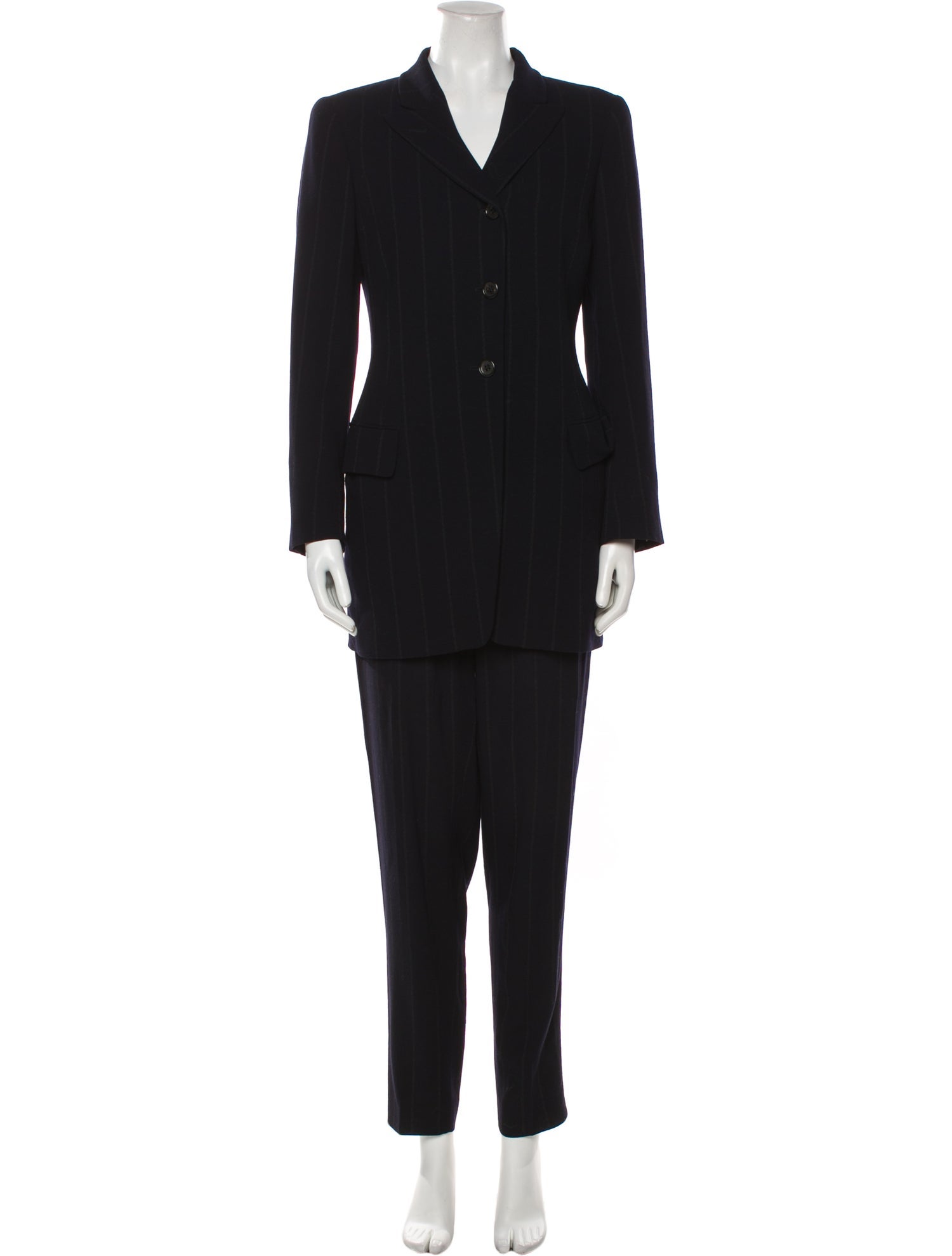 Jil Sander Wool Striped Pantsuit