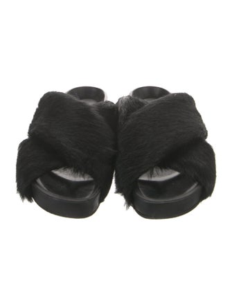 Jil Sander Ponyhair Slides