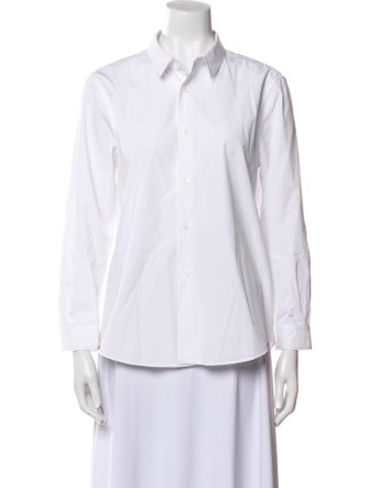 Jil Sander Three-Quarter Sleeve Button-Up Top