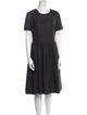 Jil Sander Virgin Wool Midi Length Dress