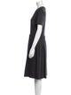 Jil Sander Virgin Wool Midi Length Dress