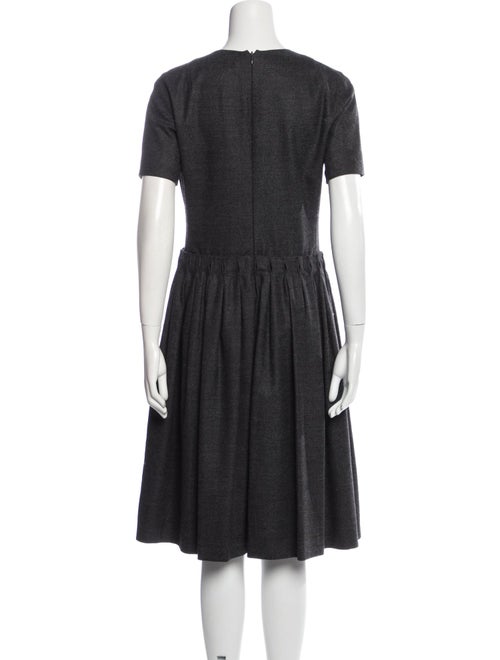 Jil Sander Virgin Wool Midi Length Dress