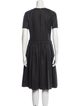 Jil Sander Virgin Wool Midi Length Dress