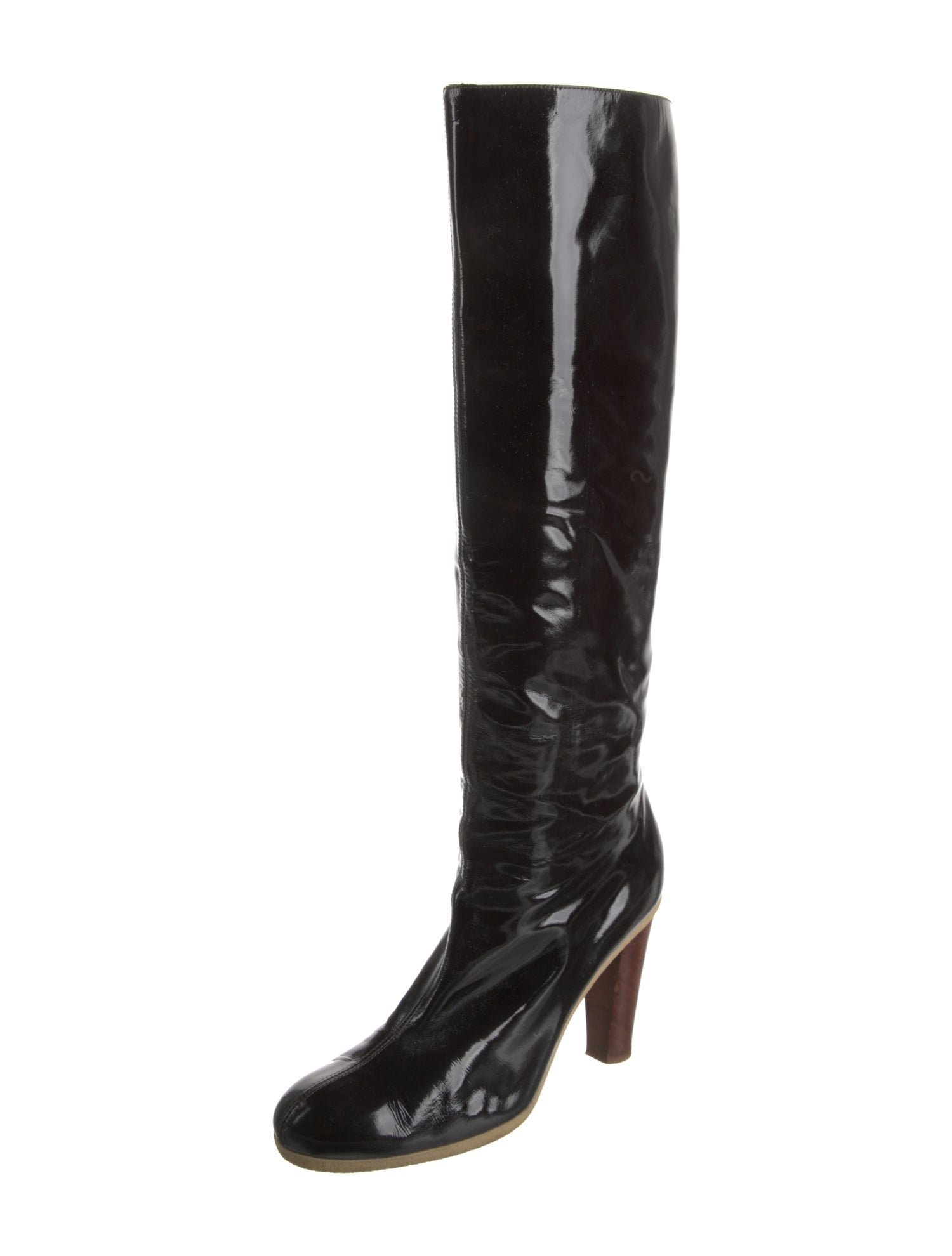 Jil Sander Patent Leather Boots